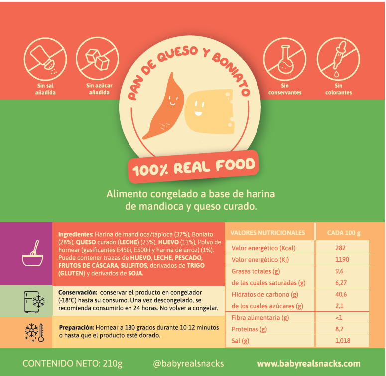 Cheese and Sweet Potato Bread - 18 Units
